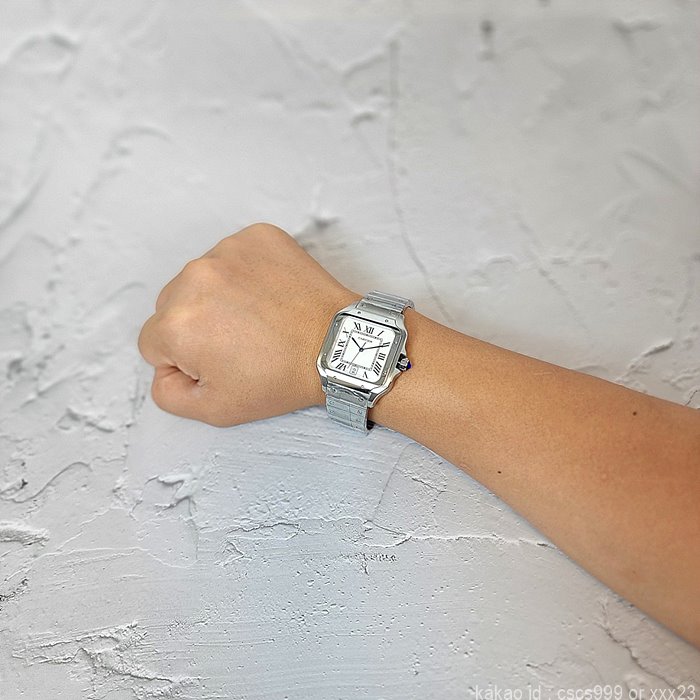 까르띠에 산토스 화이트다이얼 시계 레플리카 미러급 SA급 S급 고퀄리티 워치 18