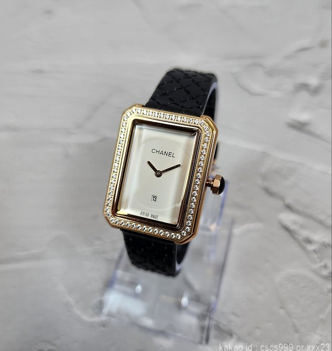 샤넬 보이프렌드 화이트다이얼 골드 다이아 시계 레플리카 미러급 SA급 S급 고퀄리티 워치 [여성] 4