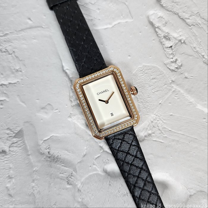 샤넬 보이프렌드 화이트다이얼 골드 다이아 시계 레플리카 미러급 SA급 S급 고퀄리티 워치 [여성] 10