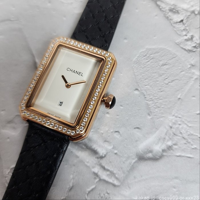 샤넬 보이프렌드 화이트다이얼 골드 다이아 시계 레플리카 미러급 SA급 S급 고퀄리티 워치 [여성] 15