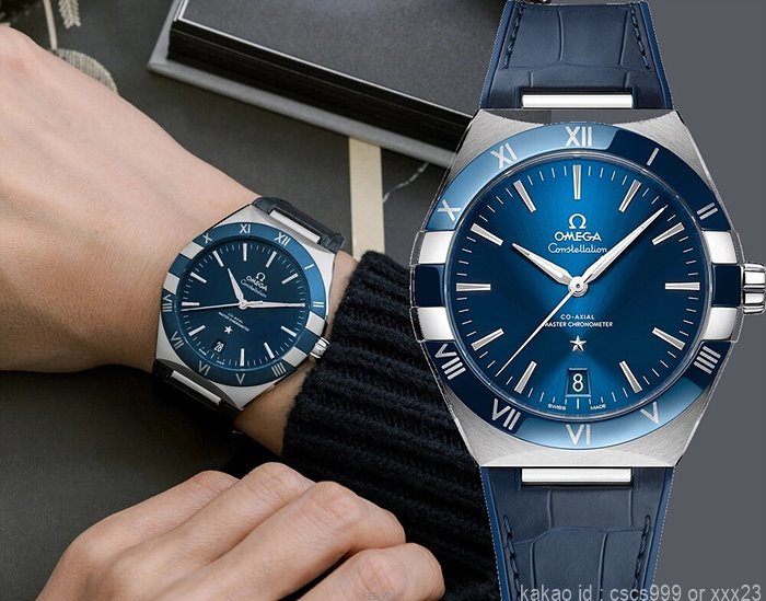 오메가 컨스틸레이션 코액시얼 마스터 블루다이얼 시계 레플리카 미러급 SA급 S급 고퀄리티 워치 최상급 하이엔드 - best 2