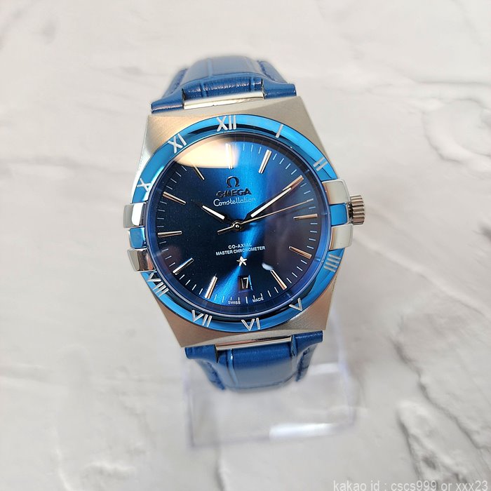 오메가 컨스틸레이션 코액시얼 마스터 블루다이얼 시계 레플리카 미러급 SA급 S급 고퀄리티 워치 최상급 하이엔드 - best 4