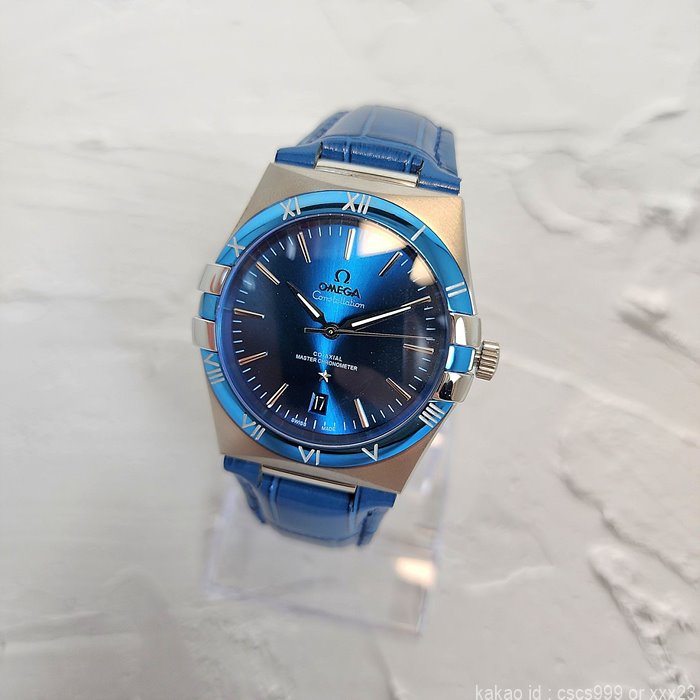 오메가 컨스틸레이션 코액시얼 마스터 블루다이얼 시계 레플리카 미러급 SA급 S급 고퀄리티 워치 최상급 하이엔드 - best 6