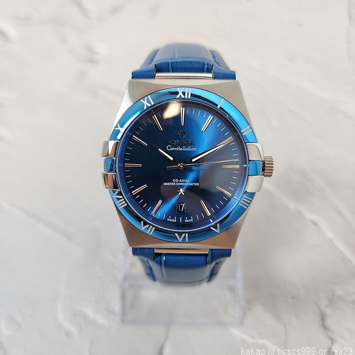 오메가 컨스틸레이션 코액시얼 마스터 블루다이얼 시계 레플리카 미러급 SA급 S급 고퀄리티 워치 최상급 하이엔드 - best 8