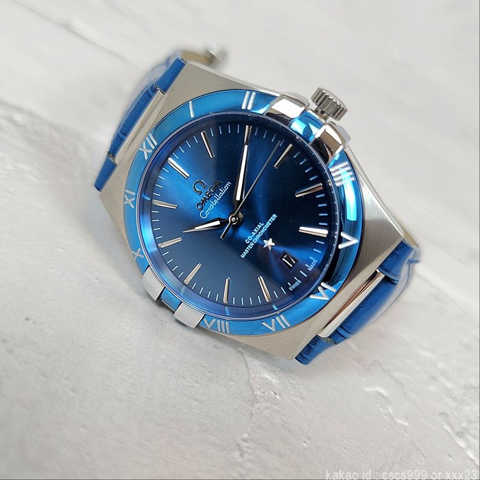 오메가 컨스틸레이션 코액시얼 마스터 블루다이얼 시계 레플리카 미러급 SA급 S급 고퀄리티 워치 최상급 하이엔드 - best 11