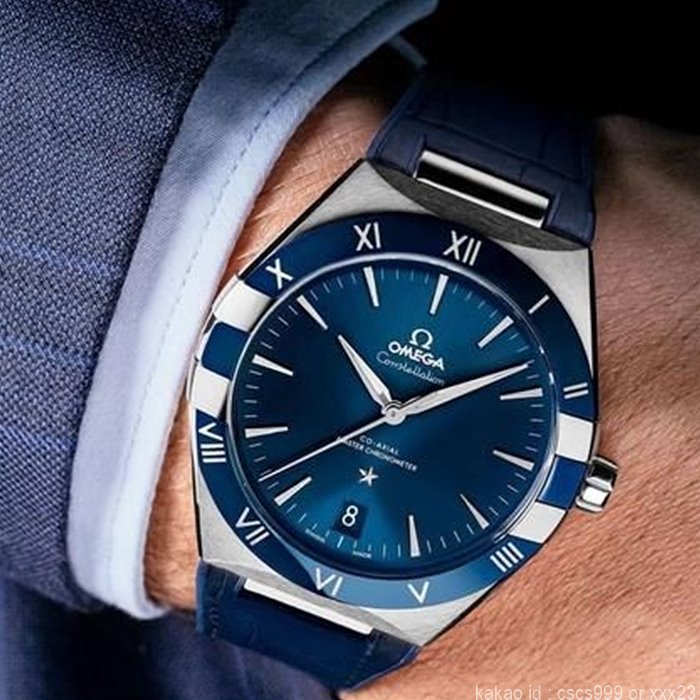 오메가 컨스틸레이션 코액시얼 마스터 블루다이얼 시계 레플리카 미러급 SA급 S급 고퀄리티 워치 최상급 하이엔드 - best 20