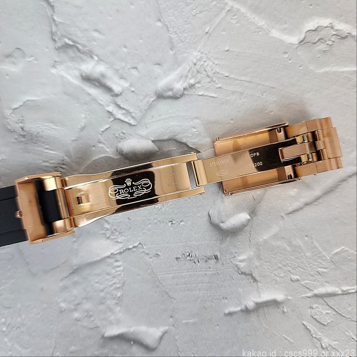로렉스 오이스터 퍼페츄얼 요트마스터 에버로즈골드 러버밴드 시계 레플리카 미러급 SA급 S급 고퀄리티 롤렉스 워치 17