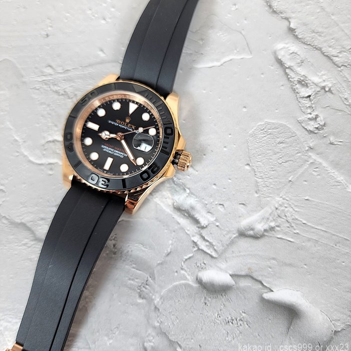 로렉스 오이스터 퍼페츄얼 요트마스터 에버로즈골드 러버밴드 시계 레플리카 미러급 SA급 S급 고퀄리티 롤렉스 워치 18