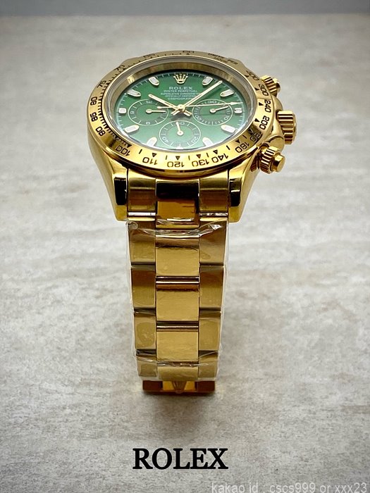 로렉스-데이토나-그린다이얼-골드브레이슬릿-시계-레플리카-미러급-sa급-명품 레플리카 미러 SA급 로렉스 데이토나 그린다이얼 골드브레이슬릿 시계 레플리카 미러급 SA급 S급 고퀄리티 롤렉스 워치 2