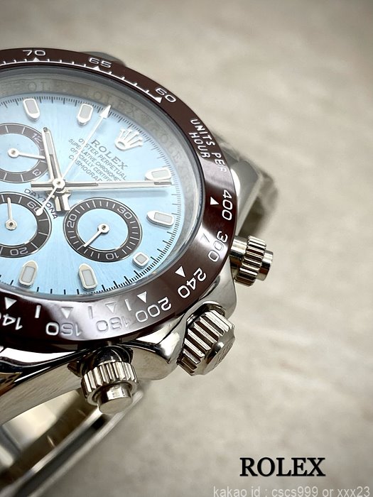 로렉스 데이토나 플래티넘 아이스블루다이얼 세라믹베젤 시계 레플리카 미러급 SA급 S급 고퀄리티 롤렉스 워치 16