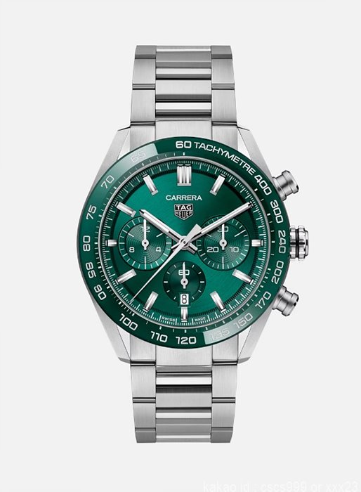 태그호이어 까레라 칼리브 02 스포츠 그린다이얼 시계 레플리카 미러급 SA급 S급 고퀄리티 워치 - best
