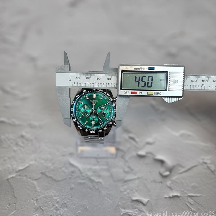 태그호이어 까레라 칼리브 02 스포츠 그린다이얼 시계 레플리카 미러급 SA급 S급 고퀄리티 워치 - best 7