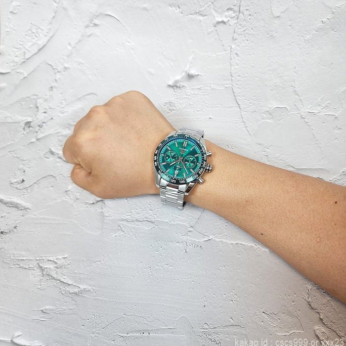 태그호이어 까레라 칼리브 02 스포츠 그린다이얼 시계 레플리카 미러급 SA급 S급 고퀄리티 워치 - best 17