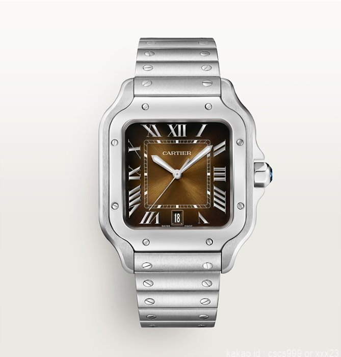 까르띠에 산토스 브라운다이얼 시계 레플리카 미러급 SA급 S급 고퀄리티 워치