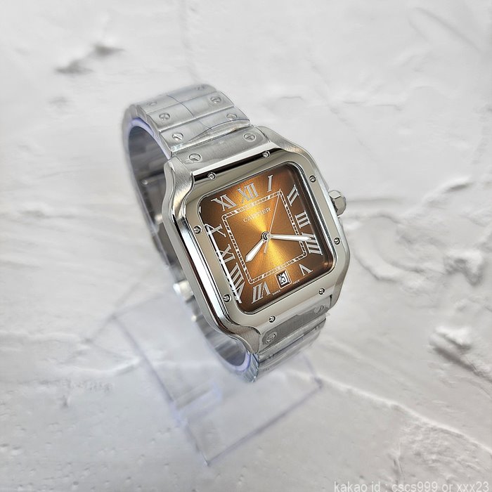 까르띠에 산토스 브라운다이얼 시계 레플리카 미러급 SA급 S급 고퀄리티 워치 6