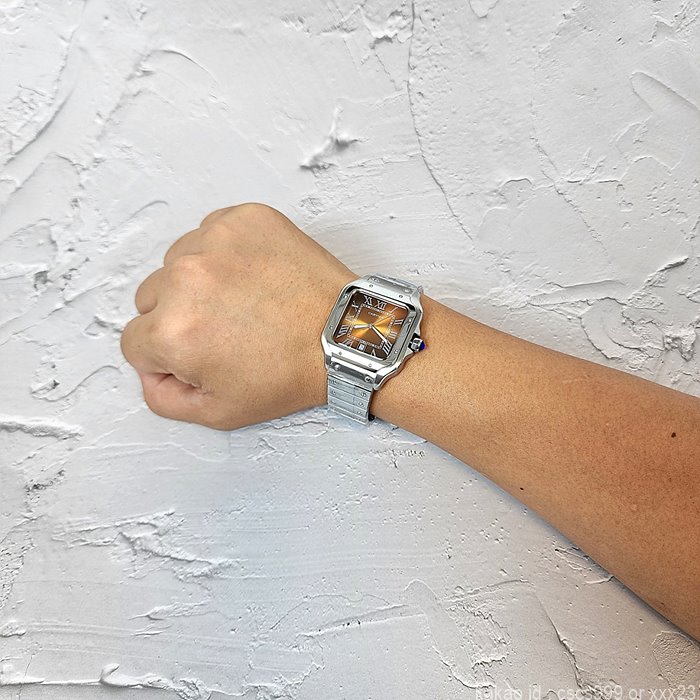 까르띠에 산토스 브라운다이얼 시계 레플리카 미러급 SA급 S급 고퀄리티 워치 17