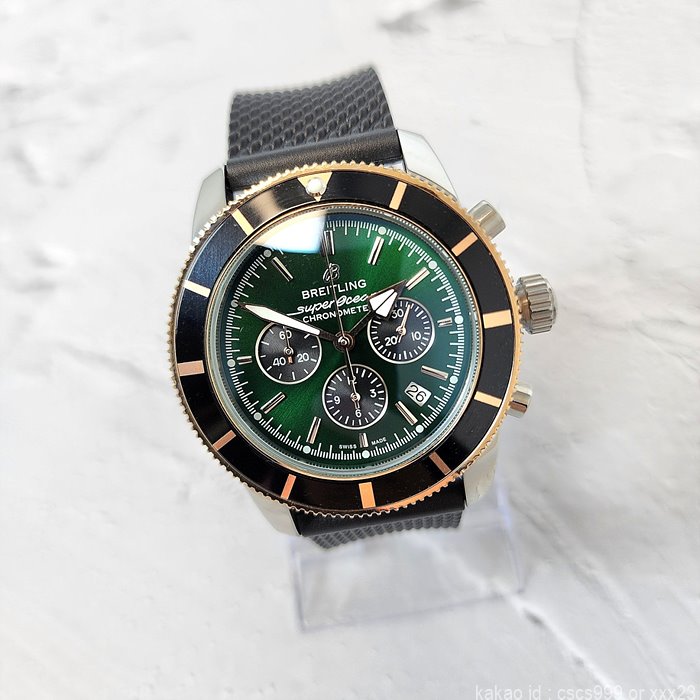브라이틀링-슈퍼오션-헤리티지-그린콤비-리미티드에디션-시계-레플리카-미러급-명품 레플리카 미러 SA급 브라이틀링 슈퍼오션 헤리티지 그린콤비 리미티드에디션 시계 레플리카 미러급 SA급 S급 고퀄리티 워치 3
