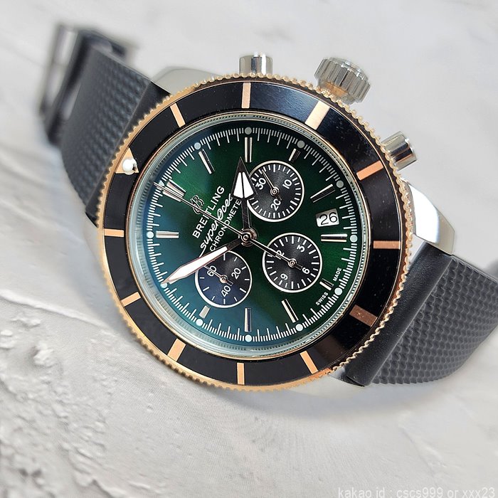 브라이틀링-슈퍼오션-헤리티지-그린콤비-리미티드에디션-시계-레플리카-미러급-명품 레플리카 미러 SA급 브라이틀링 슈퍼오션 헤리티지 그린콤비 리미티드에디션 시계 레플리카 미러급 SA급 S급 고퀄리티 워치 8