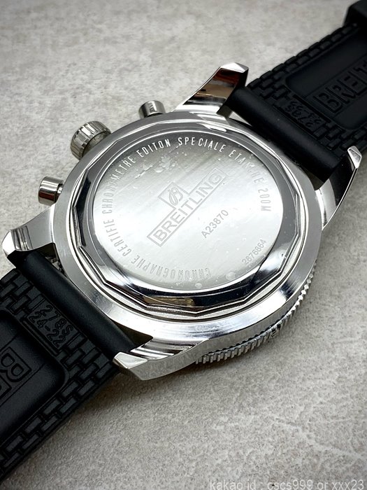 브라이틀링 슈퍼오션 크로노그래프 블랙화이트 콤비다이얼 시계 레플리카 미러급 SA급 S급 고퀄리티 워치 13