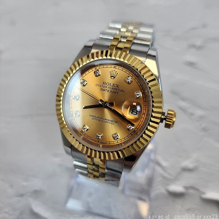 로렉스 데이저스트 골드 다이아콤비 41mm 시계 레플리카 미러급 SA급 S급 고퀄리티 롤렉스 워치 - best 4