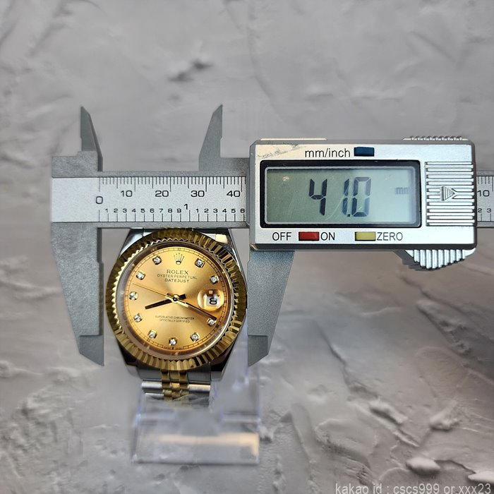 로렉스 데이저스트 골드 다이아콤비 41mm 시계 레플리카 미러급 SA급 S급 고퀄리티 롤렉스 워치 - best 8
