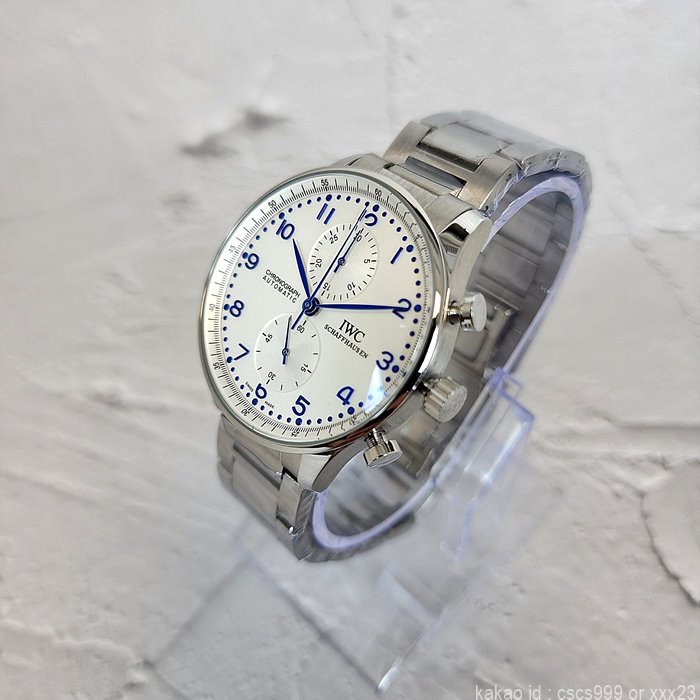 IWC 샤프하우젠 포르투기저 화이트다이얼 스틸줄 시계 레플리카 미러급 SA급 S급 고퀄리티 워치 5