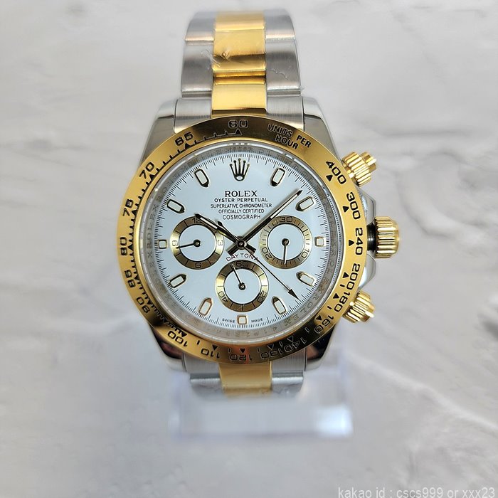 로렉스 데이토나 화이트다이얼 콤비 시계 레플리카 미러급 SA급 S급 고퀄리티 롤렉스 워치 8