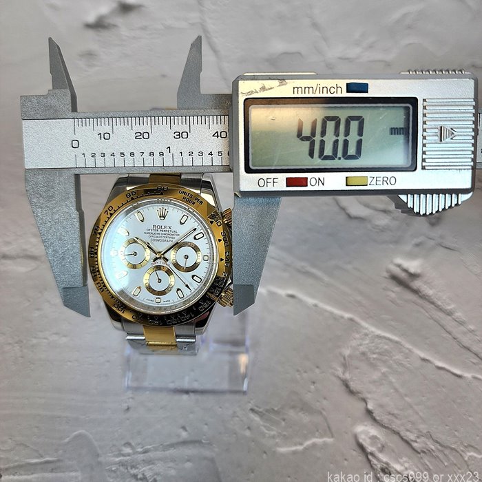 로렉스 데이토나 화이트다이얼 콤비 시계 레플리카 미러급 SA급 S급 고퀄리티 롤렉스 워치 11
