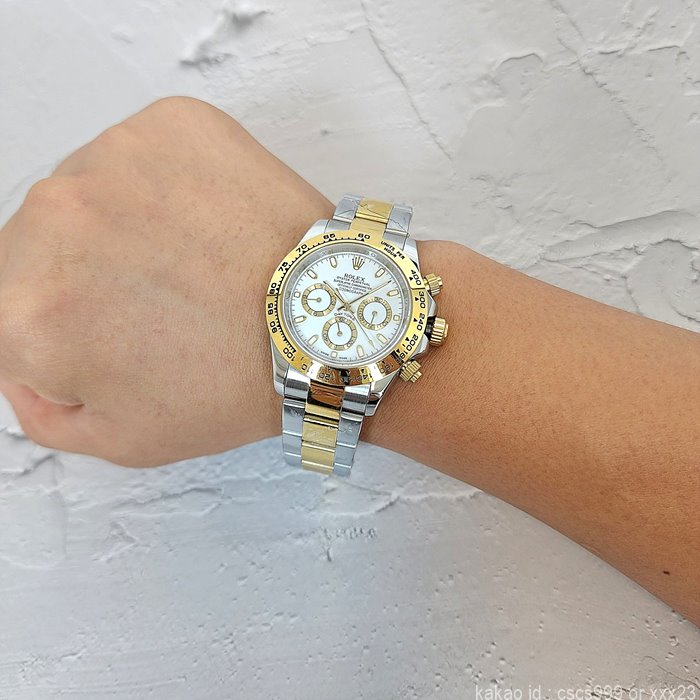 로렉스 데이토나 화이트다이얼 콤비 시계 레플리카 미러급 SA급 S급 고퀄리티 롤렉스 워치 19