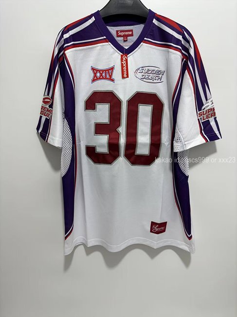 2025.06.10_[김ㅇㅇ 고객님 주문제품 검수사진] Supreme Sudden DeathFootball Jersey White 레플리카 미러급 SA급 S급 고퀄리티 하이엔드 최상급 슈프림 반팔티