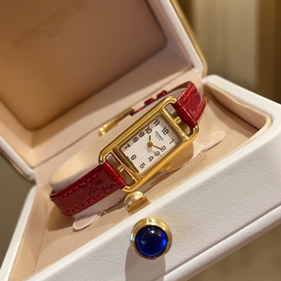 에르메스 파리스 H아워 25mm 여성용시계 쿼츠 오리지널 악어가죽 화이트 다이얼 시계 (7 color) 레플리카 미러급 SA급 S급 고퀄리티 워치 [여성]