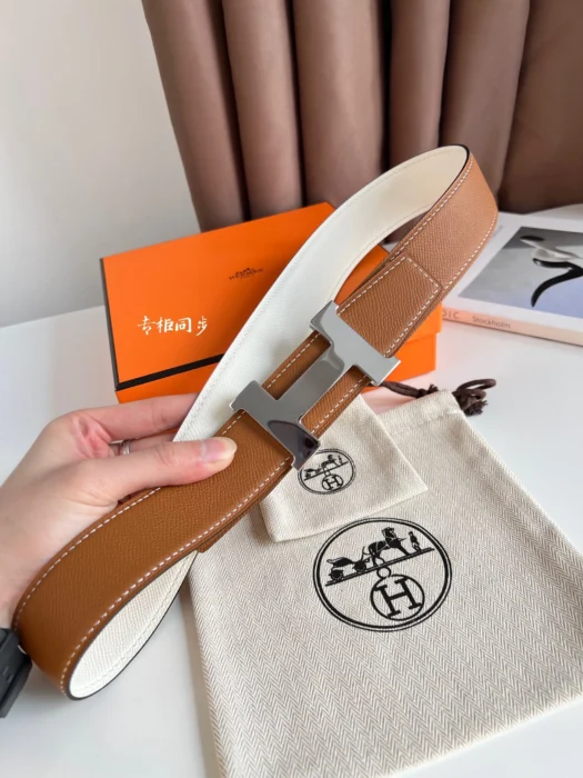 에르메스 콘스탄스 브라운 벨트 실버 32mm 레플리카 미러급 SA급 S급 고퀄리티 [남성] 3