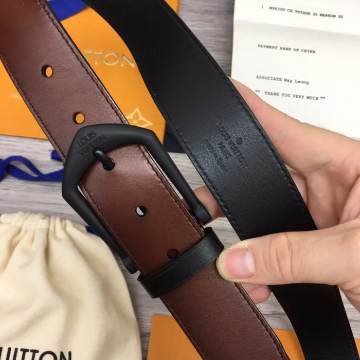 루이비통 남성용 단색 벨트 2컬러 레플리카 미러급 SA급 S급 고퀄리티  [남성] 최상급 하이엔드 - best 14