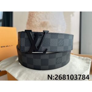 루이비통 LV 이니셜 다미에 클램프 벨트 40mm 2컬러 블랙 레플리카 미러급 SA급 S급 고퀄리티  [남성] - best