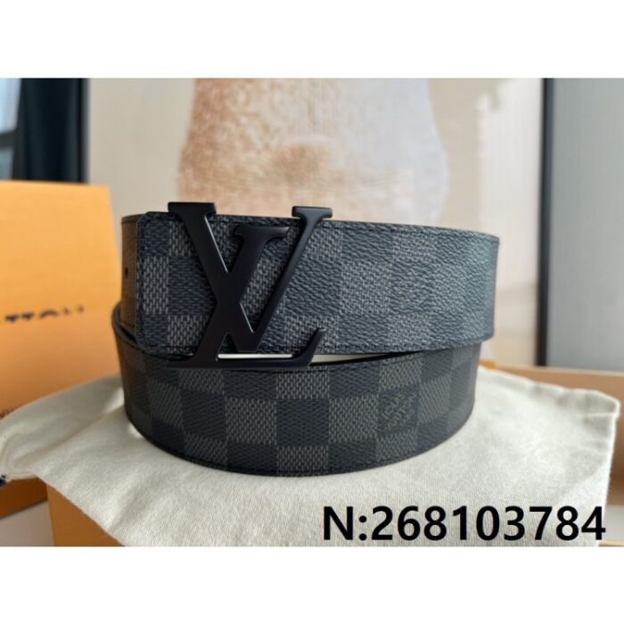 루이비통 LV 이니셜 다미에 클램프 벨트 40mm 2컬러 블랙 레플리카 미러급 SA급 S급 고퀄리티  [남성] - best