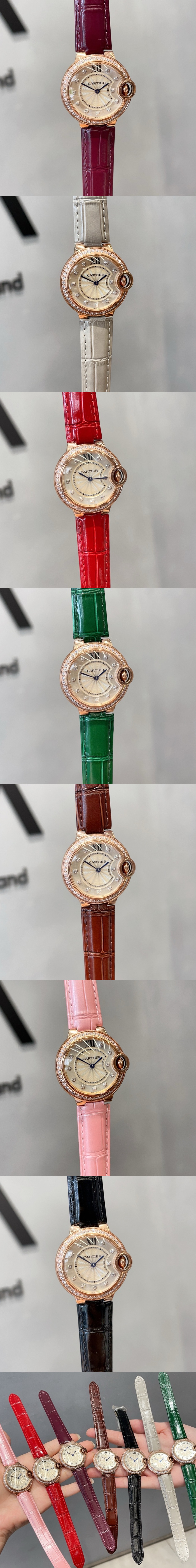 까르띠에 발롱블루 (3 color) 시계 레플리카 미러급 SA급 S급 고퀄리티 워치 [여성] 5