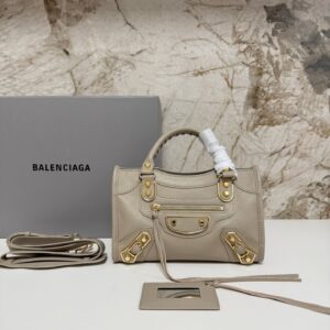 발렌시아가 르 시티 미니 백 골드 베이지 샤이니 골드 장식 레플리카 미러급 SA급 S급 고퀄리티 최상급 하이엔드 가방 [여성]