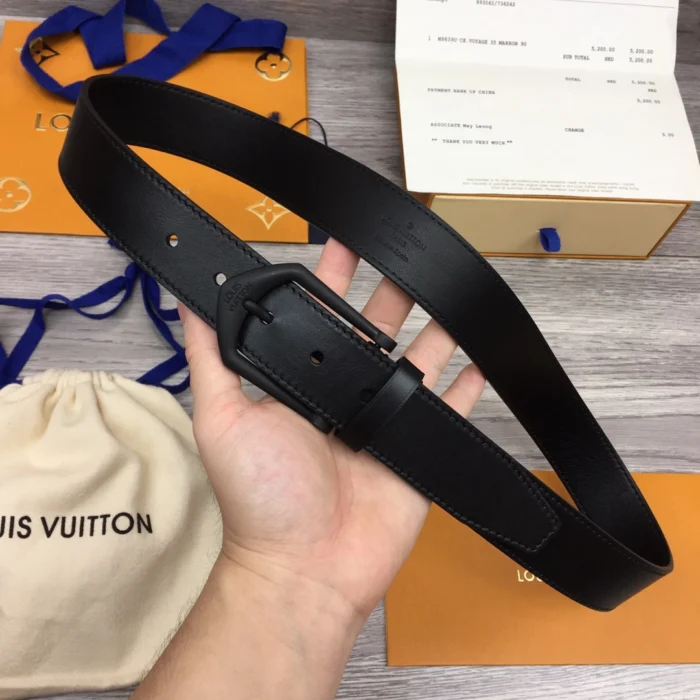 루이비통 남성용 단색 벨트 2컬러 레플리카 미러급 SA급 S급 고퀄리티  [남성] 최상급 하이엔드 - best 4