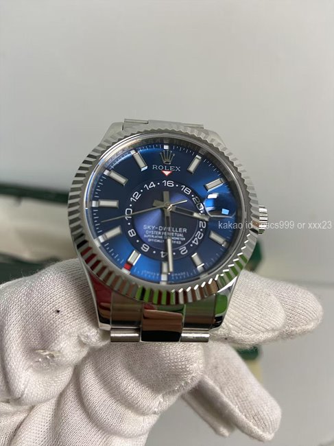 2025.06.02_[이ㅇㅇ 고객님 주문제품 검수사진] 로렉스 스카이드웰러 블루다이얼 시계 레플리카 미러급 SA급 S급 고퀄리티 하이엔드 최상급 9