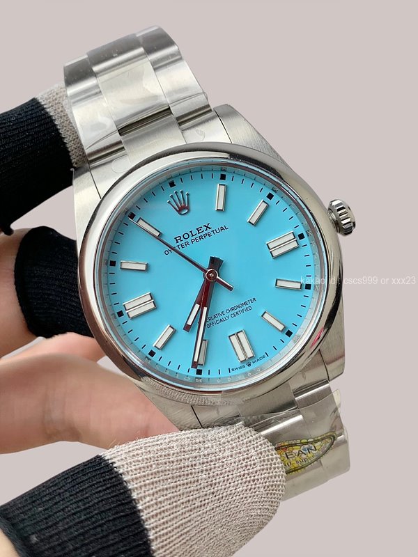 로렉스 오이스터 페페추얼 블루 다이얼 시계 레플리카 미러급 SA급 S급 고퀄리티 최상급 하이엔드 워치 [남성여성공용] - best 2