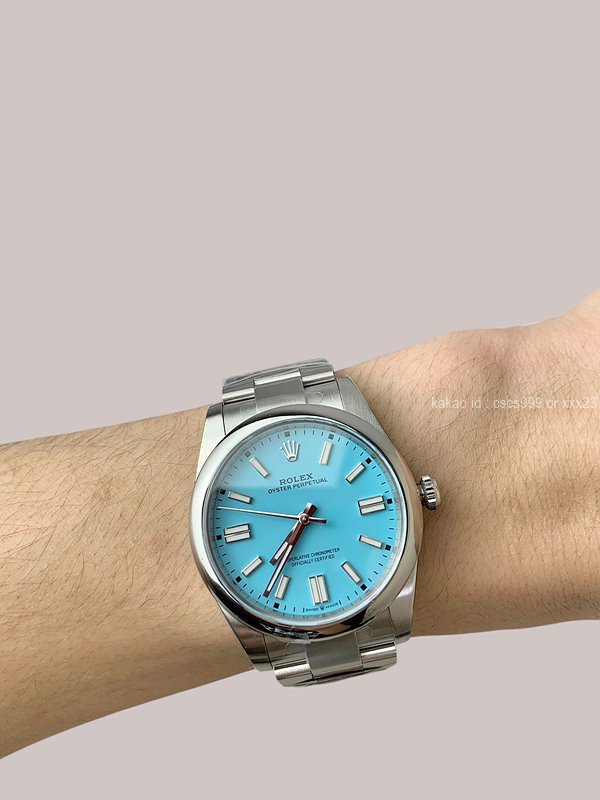 로렉스 오이스터 페페추얼 블루 다이얼 시계 레플리카 미러급 SA급 S급 고퀄리티 최상급 하이엔드 워치 [남성여성공용] - best 5