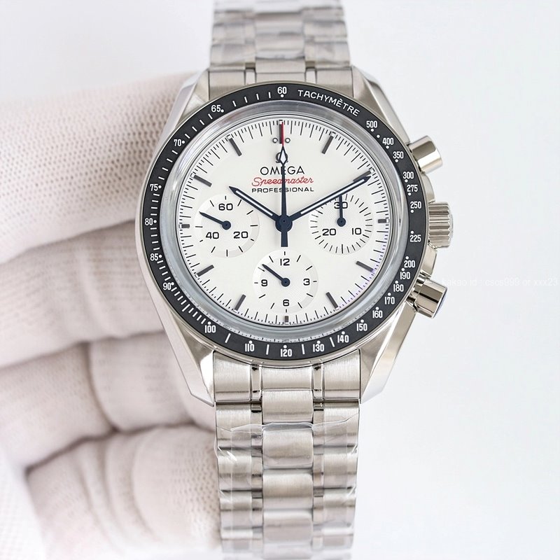 오메가 스피드마스터 문워치 화이트다이얼 시계 레플리카 미러급 SA급 S급 고퀄리티 최상급 하이엔드 워치 [남성] 2