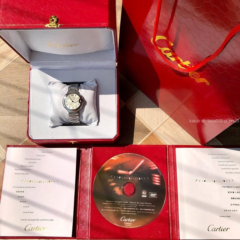 까르띠에 발롱블루 33mm 시계 레플리카 미러급 SA급 S급 고퀄리티 최상급 하이엔드 워치 [여성] 2