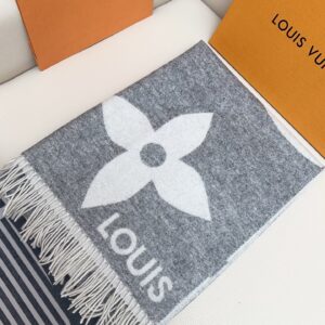 루이비통 점보 LV 플라워 캐시미어 태슬 스카프 그레이 레플리카 미러급 SA급 S급 고퀄리티 최상급 하이엔드 [남성여성공용]