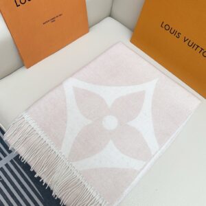 루이비통 점보 LV 플라워 캐시미어 태슬 스카프 핑크 레플리카 미러급 SA급 S급 고퀄리티 최상급 하이엔드 [남성여성공용]