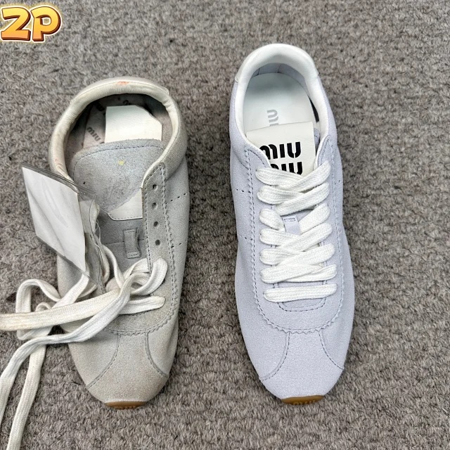 미우미우 스웨이드 스니커즈 4컬러 레플리카 미러급 SA급 S급 고퀄리티 최상급 하이엔드 신발 [여성] 57
