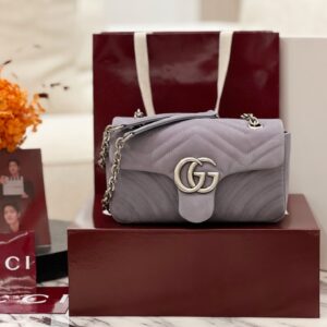구찌 GG 마몽 스몰 숄더백 스웨이드 라이트 퍼플 837280 레플리카 미러급 SA급 S급 고퀄리티 최상급 하이엔드 가방 [여성]