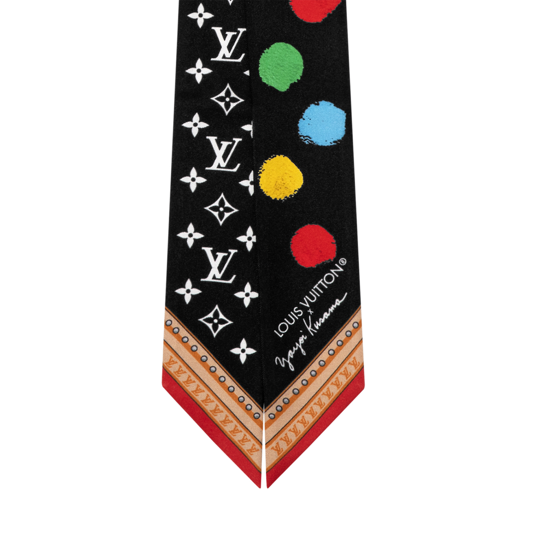 루이비통 레플리카 블랙 페인티드 도트 모노그램 BB 방도 스카프 M78485 5