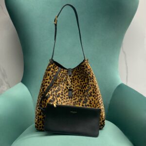 생로랑 르 5 A 7 서플 라지 포니 헤어 레더 베이지 블랙 753837 레플리카 미러급 SA급 S급 고퀄리티 최상급 하이엔드 가방 [여성]