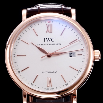 IWC 포르토피노 IW356504 오토매틱 센트럴 해킹 세컨즈 18K 로즈골드 화이트다이얼 오토매틱 무브먼트 시계 레플리카 미러급 SA급 S급 고퀄리티 워치 [남성]